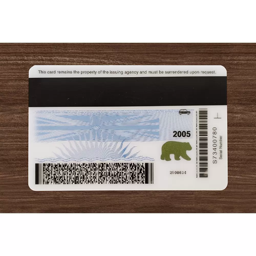 British Columbia (B.C.) Fake ID (2025 Version)